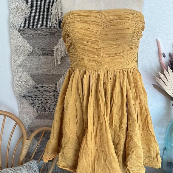 🐚🐚Free people BOHO dress Bow tie back Size M - Picture 3 of 3